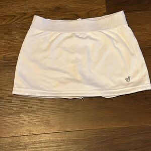 Varsity White Athletic Skort